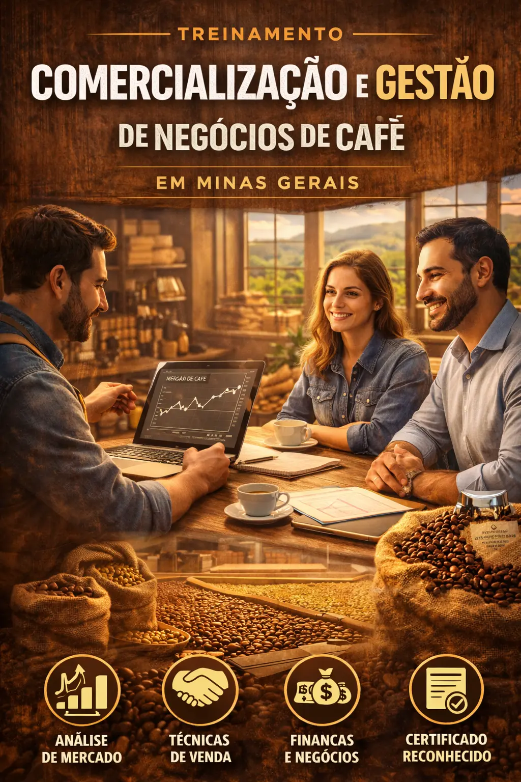 Treinamento Comercialização e Gestão de Negócios de Café), em MG-lbcafe.com