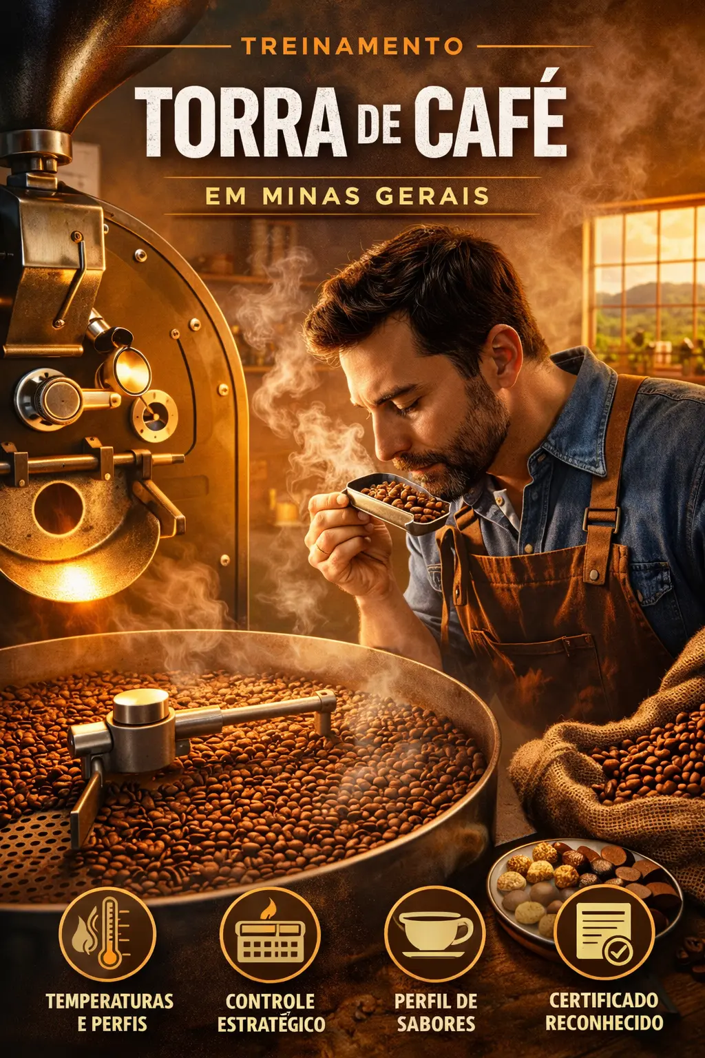 Treinamento Torra de Café, em MG-lbcafe